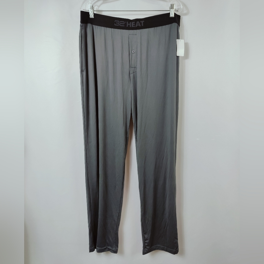 NWT 32 Degrees Heat Men's Base Layer Long Underwear Pajama Pants, Sz XL